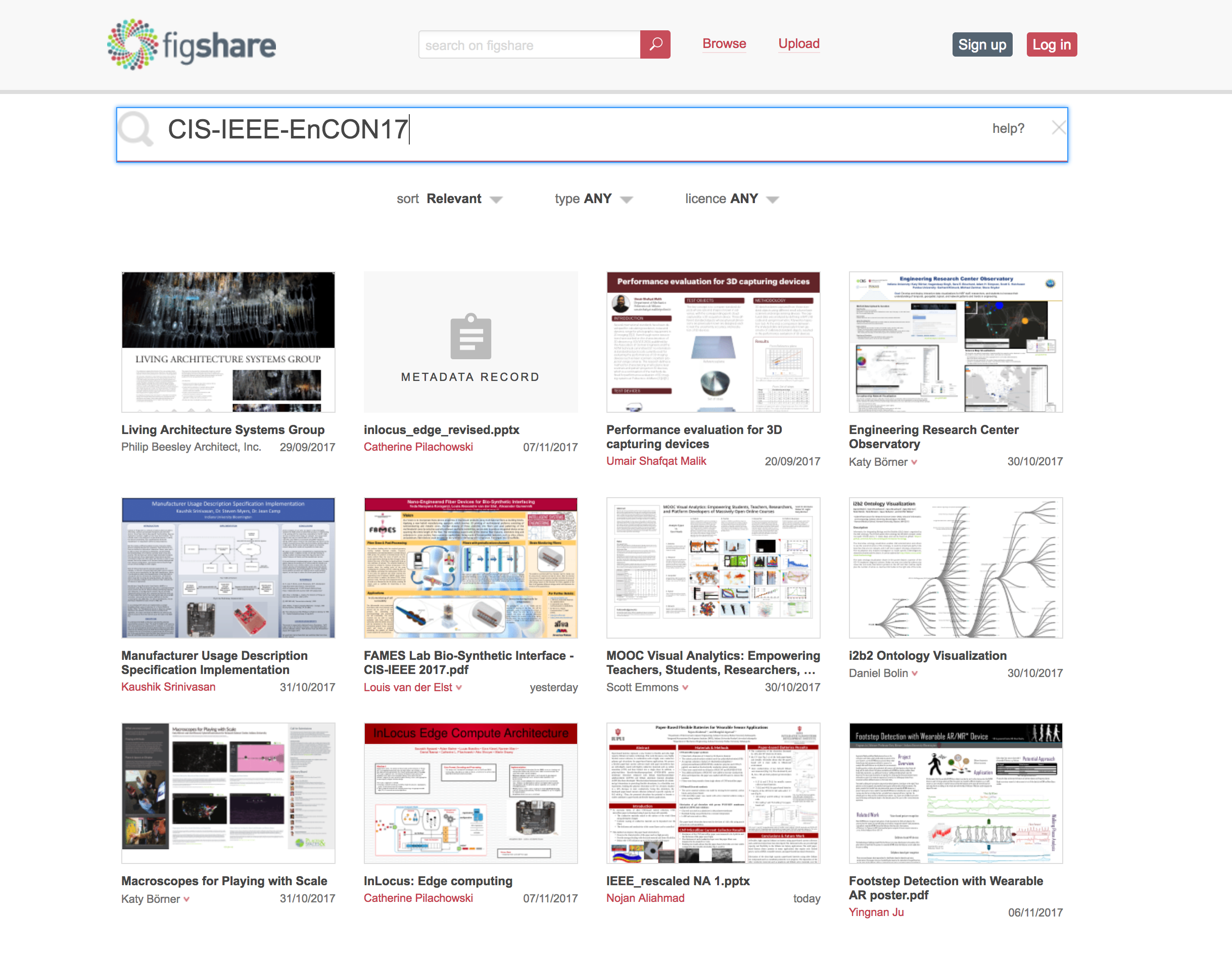 Figshare Landing Page